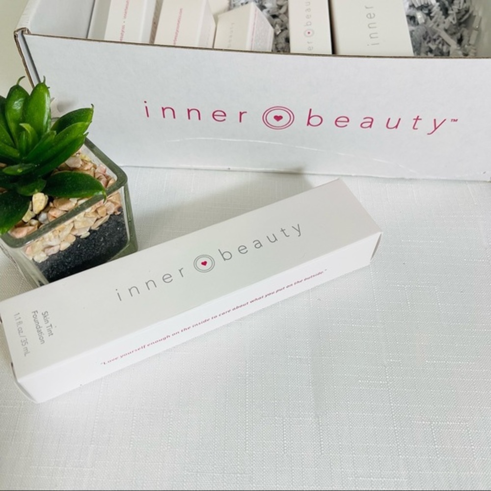 INNER BEAUTY Skin Tint Foundation LINEN buildable coverage natural finish NEW - Picture 6 of 11